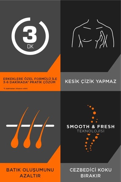 Veet Men Tüy Dökücü Krem Normal Ciltler İçin 200 ml + Özel Bölgeler İçin Tüy Dökücü Krem Seti 100+50 ml - Resim 6