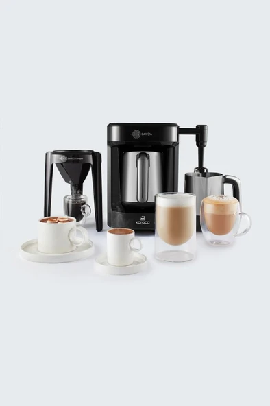 Karaca Hatır Barista Steel Galaxy Grey Cappuccino ve Türk Kahve Makinesi Teşhir ürün görseli