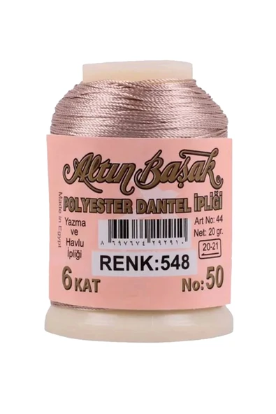 3 Adet Altınbaşak Oya ve Dantel İpi 20 gr - Royaleks - No: 548 - Resim 3