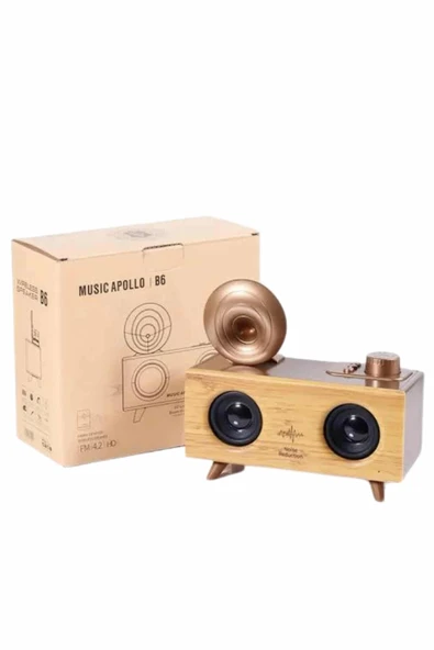 Gramafon Radyo Bluetooth Hoparlör Nostaljik Radyo FM Radyo - Resim 2