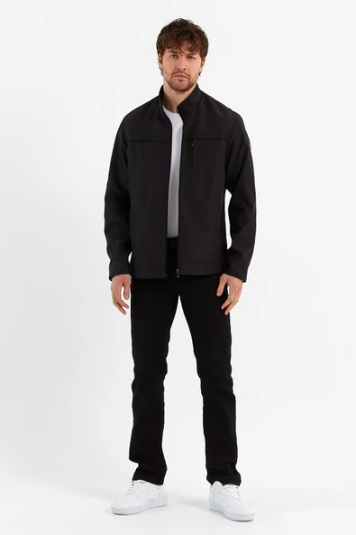 Yeni Sezon Erkek Siyah İki İç Cepli Su Ve Rüzgar Geçirmez Mevsimlik&Yazlık Mont - Resim 5