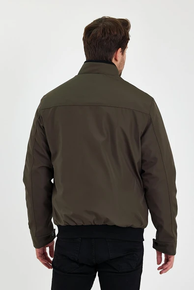 Yeşil İçi Kalın Kürklü Hakim Yakalı Rüzgar Ve Su Geçirmez Mont&Kaban - Resim 6