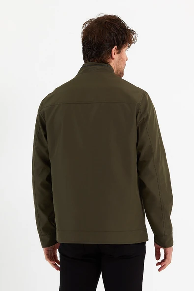 Yeni Sezon Erkek Yeşil İki İç Cepli Su Ve Rüzgar Geçirmez Mevsimlik&Yazlık Mont - Resim 6