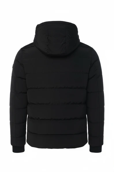 SİVAİST SİYAH ERKEK ÇOCUK SU VE RÜZGAR GEÇİRMEZ İÇİ KALIN KÜRKLÜ MONT & KABAN - Resim 4