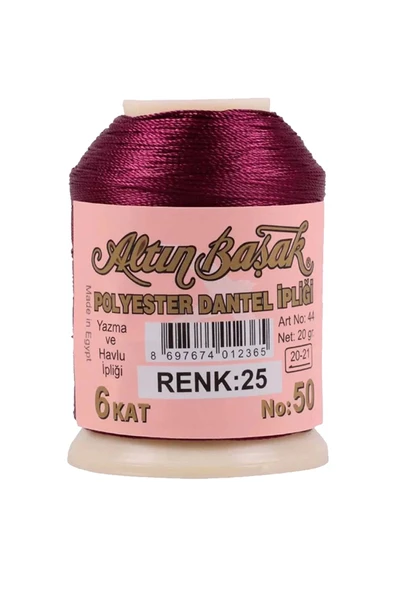 3 Adet Altınbaşak Oya ve Dantel İpi 20 gr - Royaleks - No: 650 - 025 - 292 - Resim 4