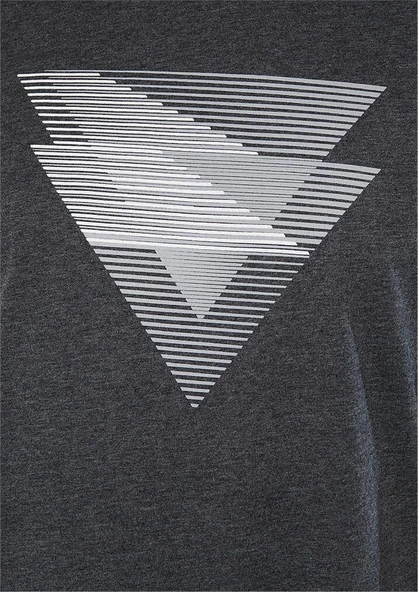 Mavi M0611169-80023 Antrasit Melanj Erkek Baskılı T-Shirt - Resim 5
