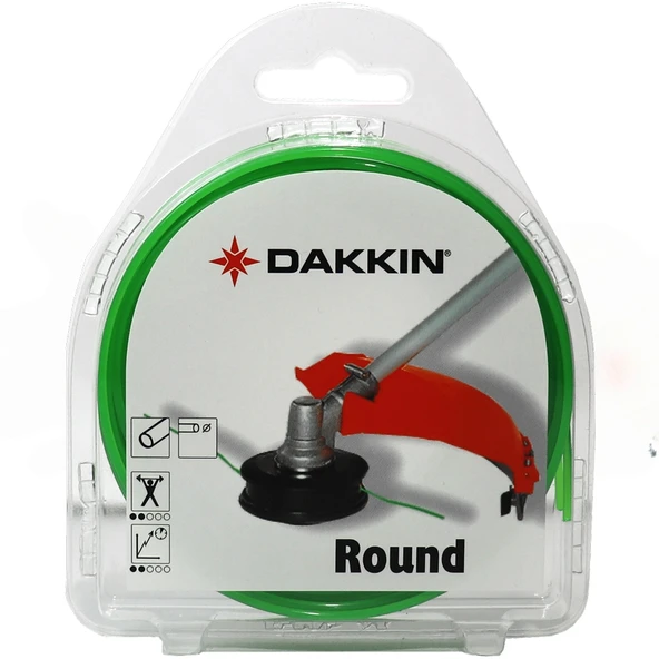 DAKKIN 2.0mm 15m Yuvarlak Daire Yeşil Misina ürün görseli 1