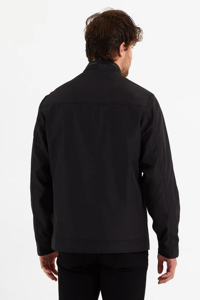 Yeni Sezon Erkek Siyah İki İç Cepli Su Ve Rüzgar Geçirmez Mevsimlik&Yazlık Mont - Resim 6