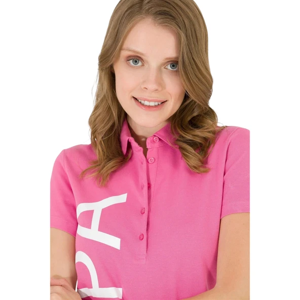 Kadın Polo Yaka Tişört - Resim 4