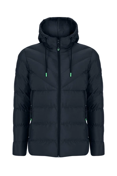 SİVAİST YENİ SEZON ERKEK LACİVERT SU VE RÜZGAR GEÇİRMEZ KAPÜŞONLU KALIN İÇİ KÜRKLÜ ŞİŞME KABAN&MONT ürün görseli 1