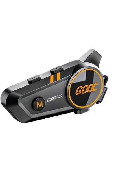 C50 Motosiklet Intercom Kask Kulaklık 1000 Mah Rgb Işıklı Bluetooth Kulaklık Ip67 - 1