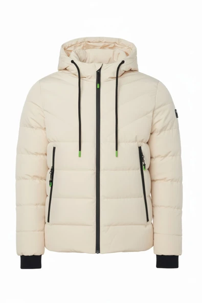 SİVAİST KREM ERKEK ÇOCUK SU VE RÜZGAR GEÇİRMEZ İÇİ KALIN KÜRKLÜ MONT & KABAN