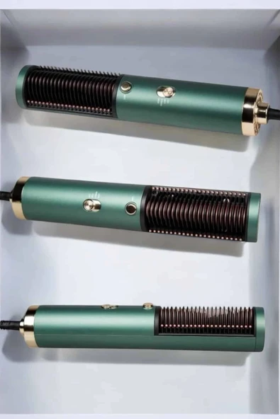 Fön Tarak Saç Düzleştirici Üflemeli Fön Makinesi Sıkı Dişli Taşınabilir - Resim 5