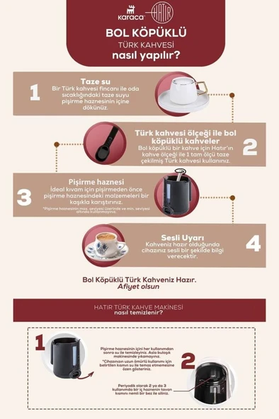 Karaca Hatır Barista Pro Konuşan Cappuccino ve Türk Kahve Makinesi Silver  Outlet - 7