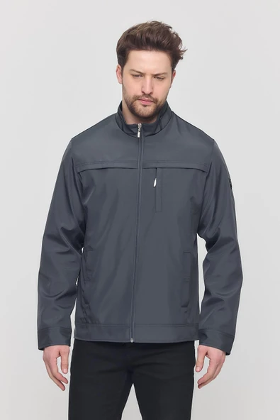 Yeni Sezon Erkek Antrasit İki İç Cepli Su Ve Rüzgar Geçirmez Mevsimlik&Yazlık Mont ürün görseli 1