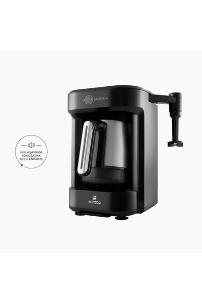 Karaca Hatır Barista Pro Konuşan Cappuccino ve Türk Kahve Makinesi Silver  Outlet - 2
