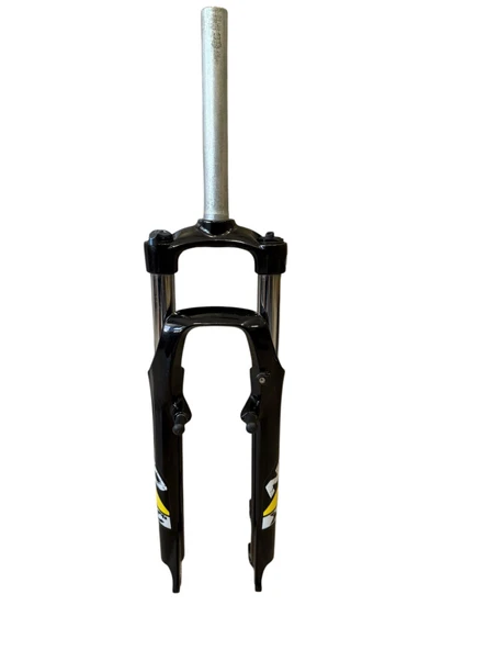 ZOOM M/LO 26" Jant Kilitli Bisiklet Maşası 1-1/8 QR Amortisörlü Maşa V-fren Disk Fren Uyumlu Siyah Sarı - Resim 3