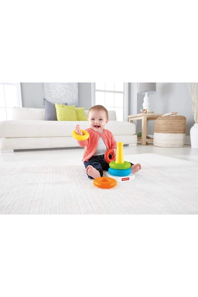FISHER PRICE Renkli Halkalar Üst Üste Dizilebilir Gjy49 - Resim 4