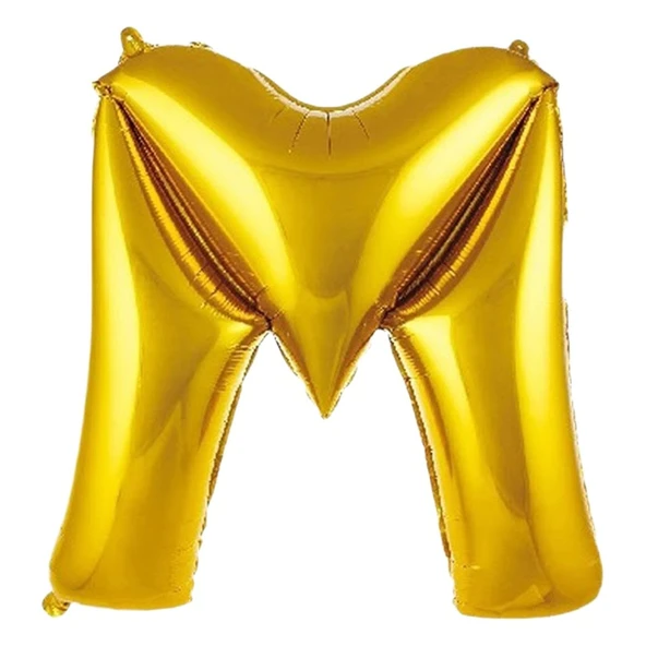 İkm İkm Balon Gold M Harfi Folyo Balon 76 cm - 1