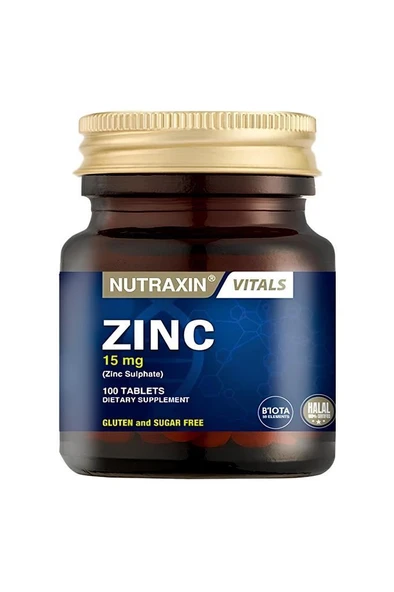 Nutraxin Zinc Sulphate 100 Tablet ürün görseli 1