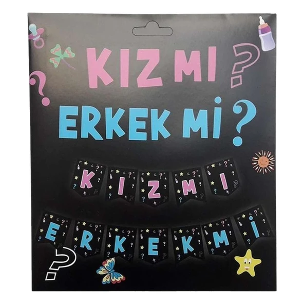 Anne Parti Evi Cinsiyet Partisi Kız Mı Erkek Mi Banner - 1