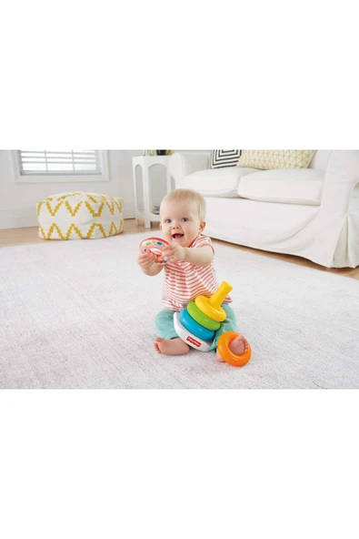 FISHER PRICE Renkli Halkalar Üst Üste Dizilebilir Gjy49 - Resim 3