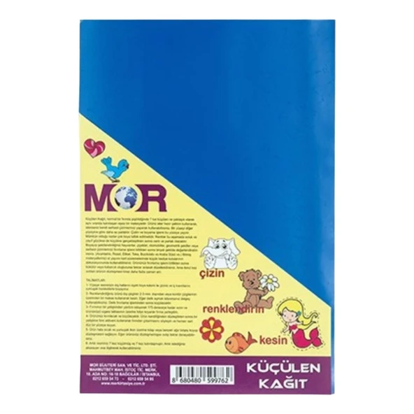 Mor Mor Küçülen Kağıt 2'li - 1