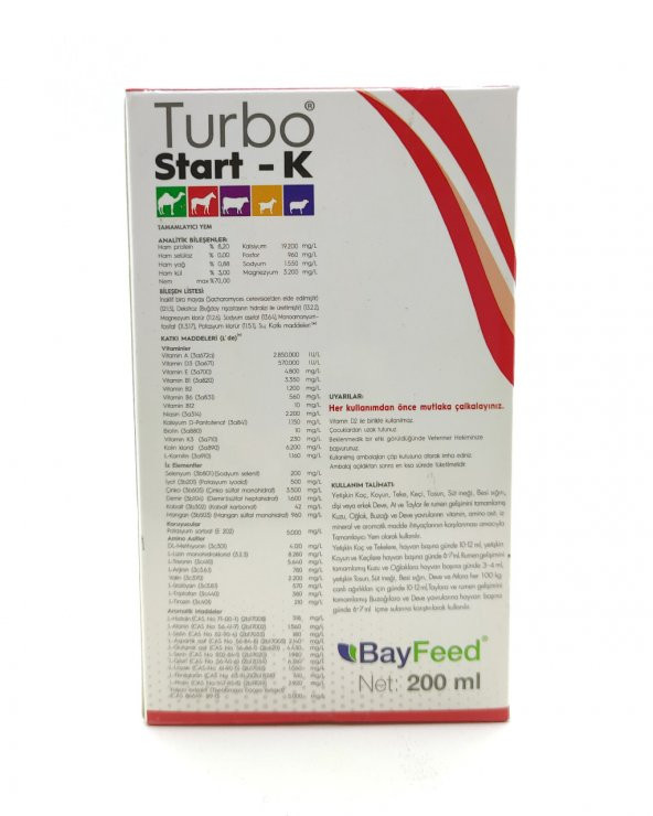 Turbo Start - K 200 ml Vitamin - 4