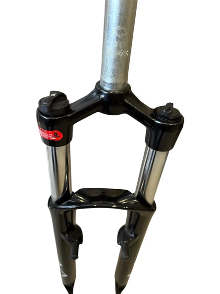 ZOOM M/LO 26" Jant Kilitli Bisiklet Maşası 1-1/8 QR Amortisörlü Maşa V-fren Disk Fren Uyumlu Siyah Yeşil - Resim 3