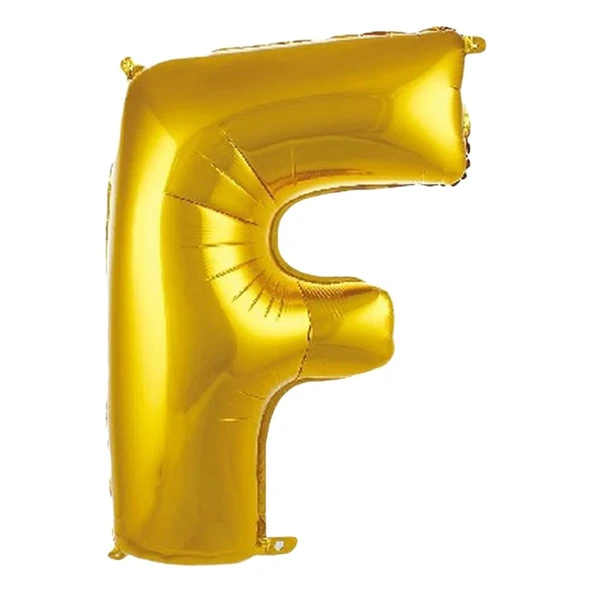 İkm İkm Balon Gold F Harfi Folyo Balon 76 cm - 1