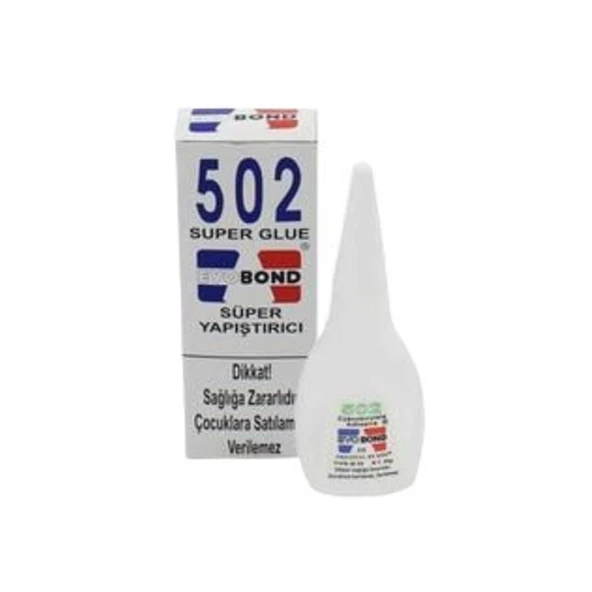 EvoBond 502 Süper Japon Yapıştırıcı 20 Gr - 1