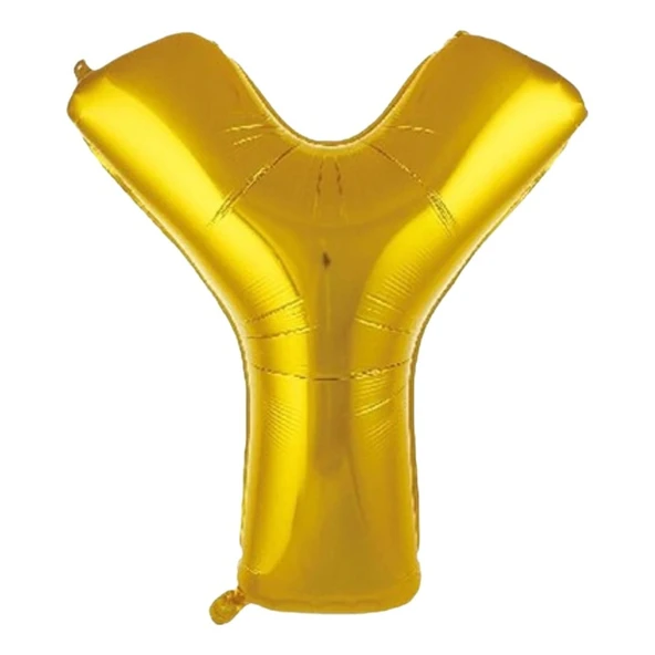 İkm İkm Balon Gold Y Harfi Folyo Balon 76 cm - 1