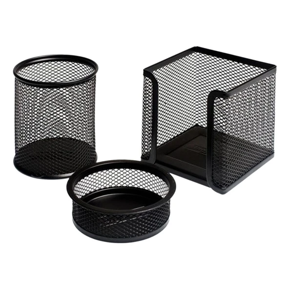 Hdm Hdm Metal Ofis Set Siyah 3`lü - 1