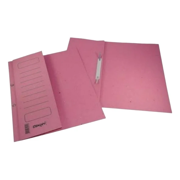 Özkan Özkan Yarım Kapak Kapsüllü Dosya Pembe - 1