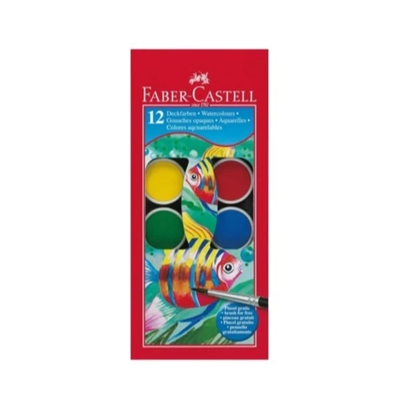 Faber Castell Sulu Boya Küçük Boy 12'li - 1