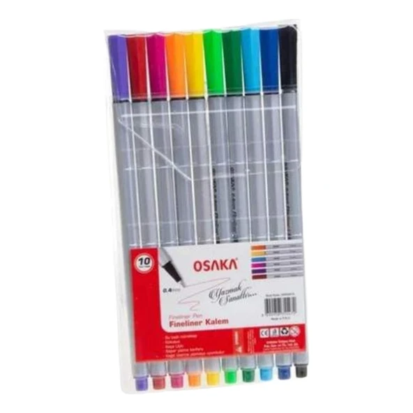 Osaka Fineliner Kalem Seti 10 Adet - 1