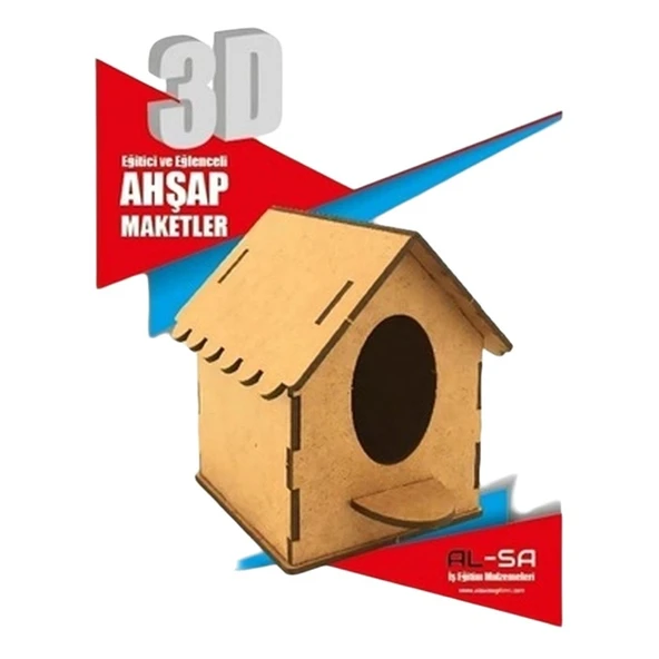 Ahşap Sound Demonte Ahşap Maket Kuş Evi - 1