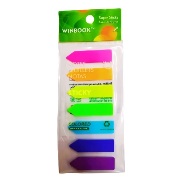 NK Winbook Şerit Yapışkan Not Kağıdı 7 Renk - 1