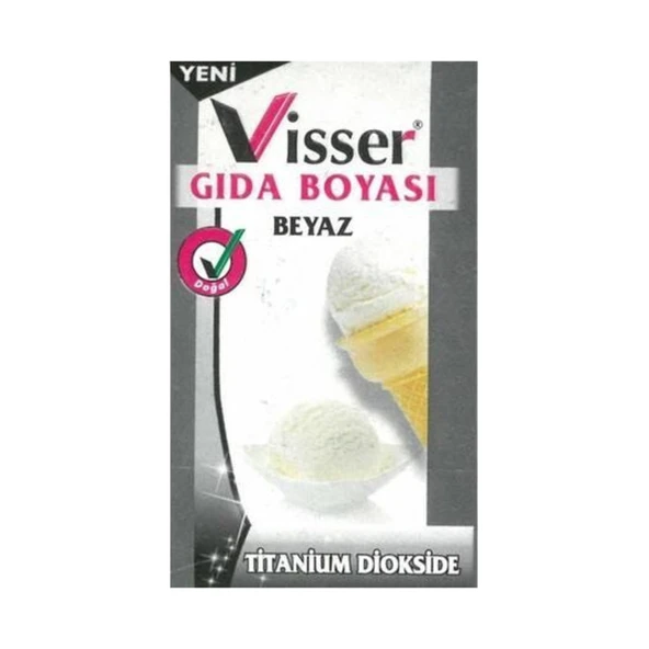 Visser Beyaz Gıda Boyası 9 gr - 1