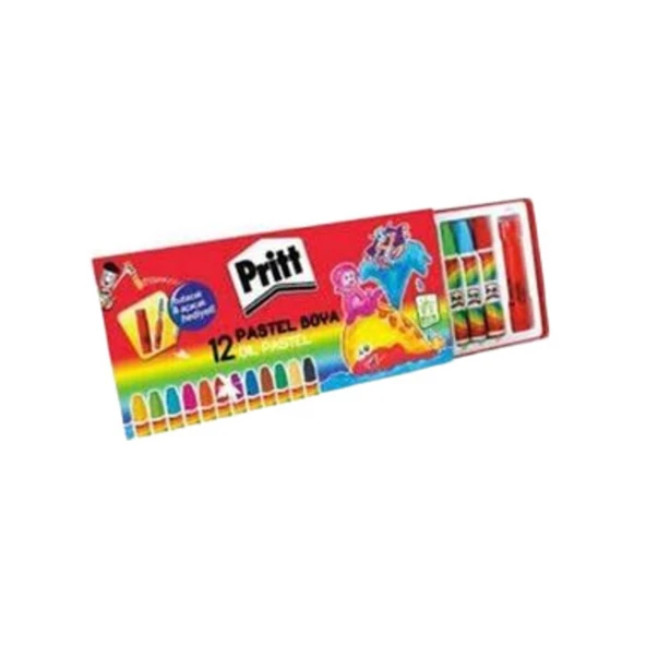 Pritt Pastel Boya Karton Kutu 12 Renk - 1