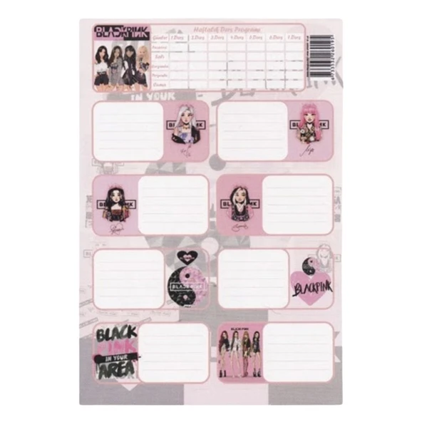 Black Blackpink Okul Etiketi - 1