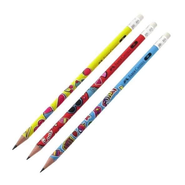 Faber Castell Silgili Kurşun Kalem 2b Popart Adet - 1