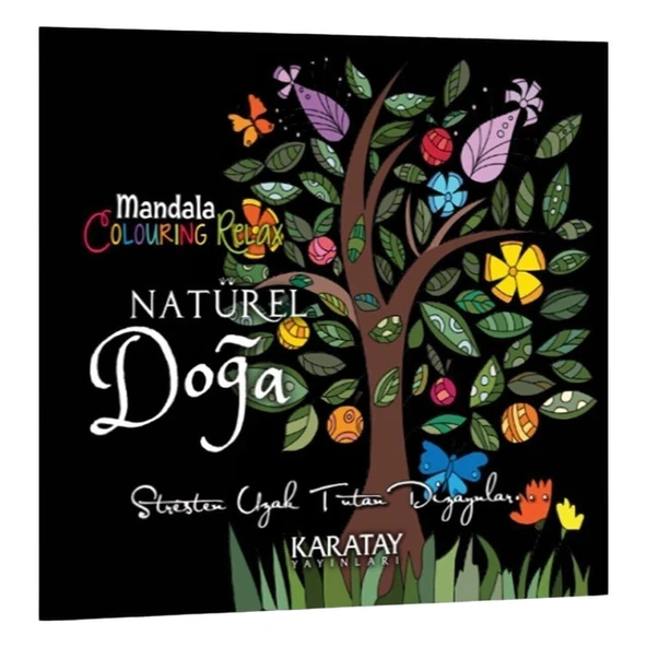 Karatay Yayınları Mandala Boyama Kitabı Naturel Doğa - 1