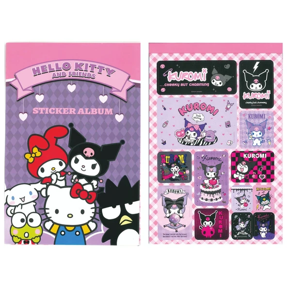 Hello Kitty Kuromi Sticker Albüm - 1
