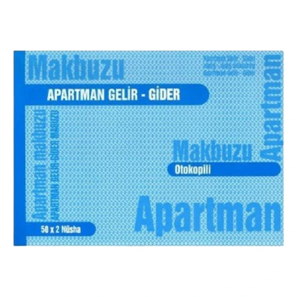 Gürmat Gürmat Apartman Tahsilat Makbuzu Otokopili 2 Nüsha 2 x 50 Adet - 1