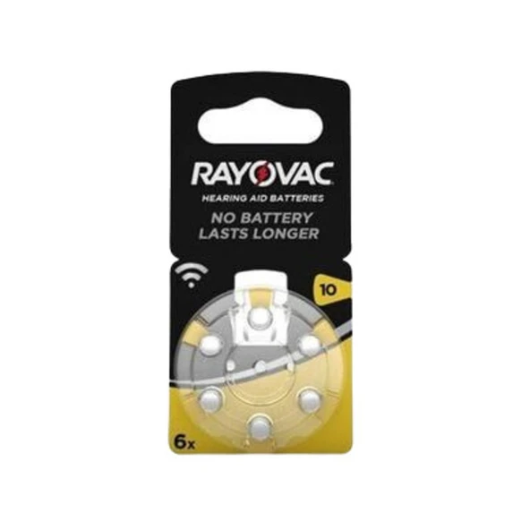 Rayovac Hearing Aid Batteries 10 Numara Blister Işitme Cihaz Pili 6'lı - 1