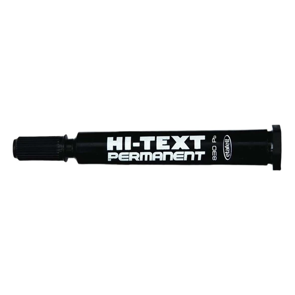 Hi-Text Permanent Markör Yuvarlak Uç Siyah - 1