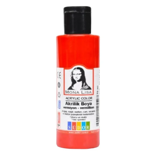 Südor Südor Monalisa Kırmızı Akrilik Boya 70 ml - 1