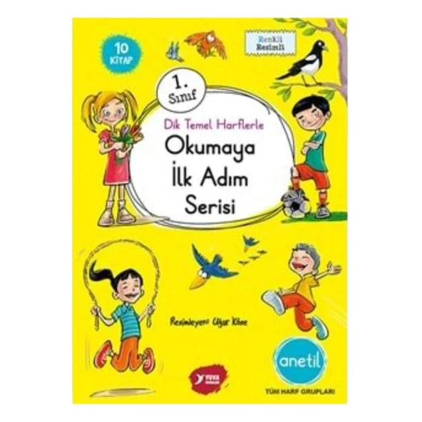 Yuva Yuva Yayınları 1. Sınıf Dik Temel Harflerle Okumaya İlk Adım Anetil Serisi Seti - 1
