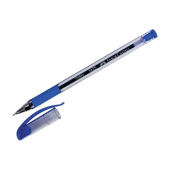 Faber Castell Mavi İğne Uç Tükenmez Kalem 1425 - 1